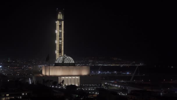 Jamaa Djazair Night Algiers Algeria — Stock Video