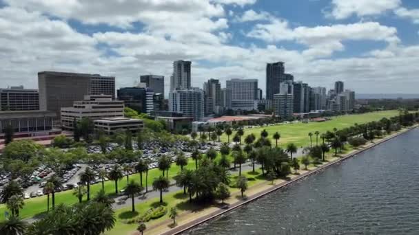 Perth Cbd Drone Day — Video Stock