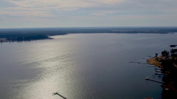 北卡罗莱纳州湾河的无人机画面 — 图库视频影像