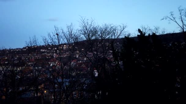 Zaman Ayarlı Almanya Nın Önemli Sanayi Şehirlerinden Biri Olan Stuttgart — Stok video