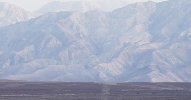 Πολλές Μικρές Γραμμές Nazca Zoom Από Την Αρχή Διασχίζοντας Την — Αρχείο Βίντεο