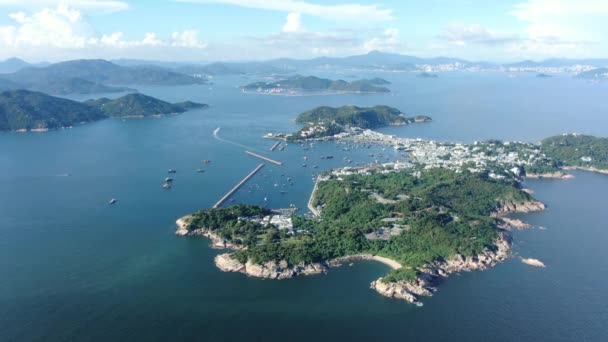 Hong Kong Cheung Chau Suroeste Isla Hong Kong Apodada Isla — Vídeo de stock