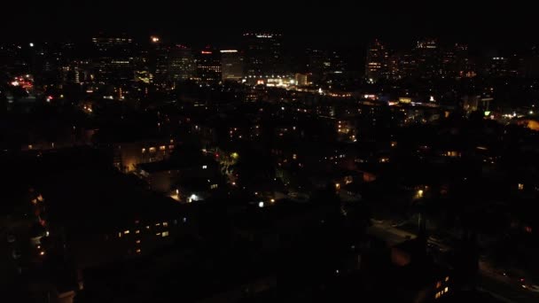 Skyline Los Ángeles Por Noche — Vídeos de Stock