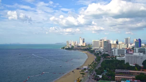 Паттайя Чонбури Таиланд Ноября 2021 Красивый Пейзаж Городской Пейзаж Города — стоковое видео