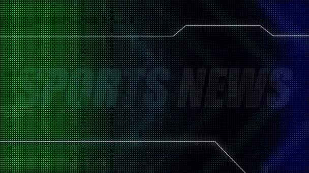 Animated Motion Graphics Design Flashing Lightboard Style Sports Title Card — Stock Video