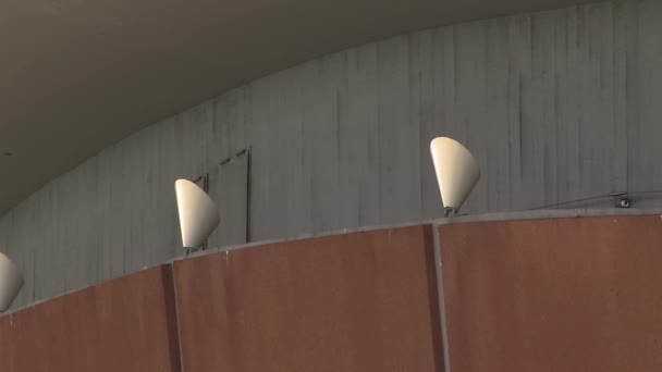 关闭国会大厅怀孕的牡蛎 Kongresshalle Schwangere Auster 德国柏林 — 图库视频影像