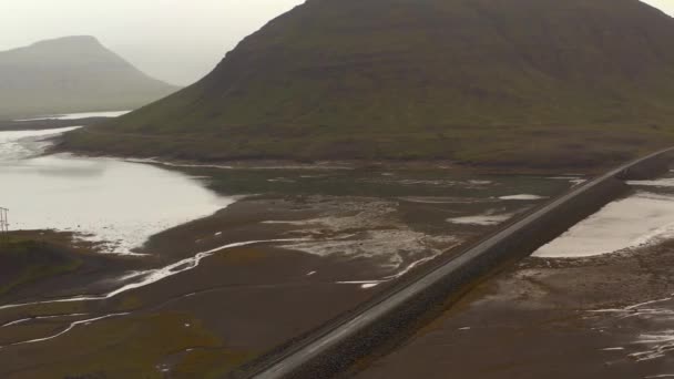 Die Landschaften Wasserfälle Und Die Landschaft Islands Sommer — Stockvideo