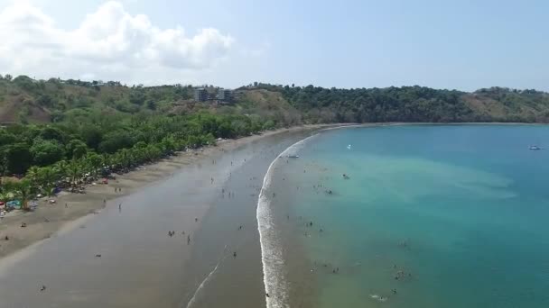 Jaco Bay Kostaryka Drone — Wideo stockowe