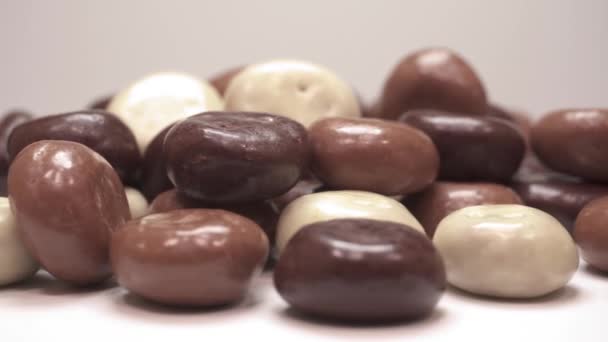 Chokladpeppar Kruitnoten Grunt Djupfält Loopable Typiska Holländska Traditionella Kakor — Stockvideo