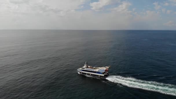 Navegação Cap Salou Farol Marítimo Costa Daurada Tarragona Espanha — Vídeo de Stock