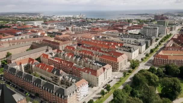 덴마크 코펜하겐에서 드론이 — 비디오