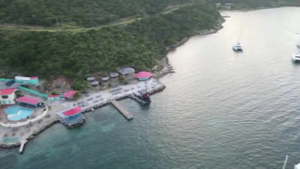 Aerila Del Puerto Deportivo Hoteles Centro Leverick Islas Vírgenes Británicas — Vídeo de stock