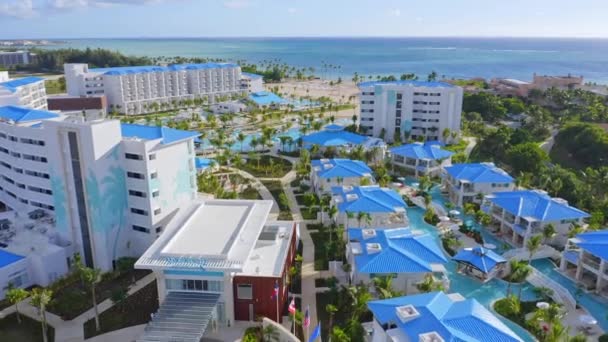 Tui Blue Sensatori Cap Cana Modern Luxurious Beach Resort Punta — Vídeos de Stock