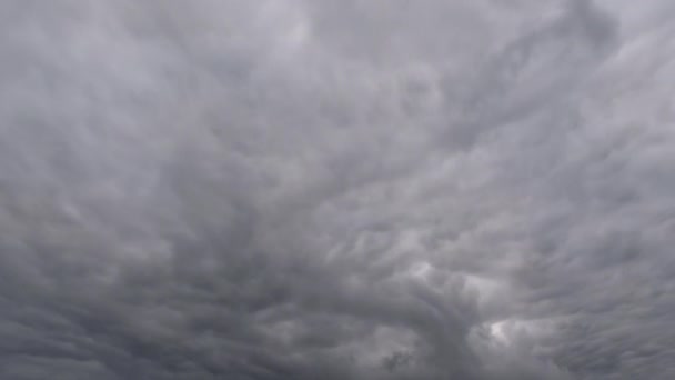 Psychedelische Beangstigende Storm Wolken Naderen Snel Time Lapse — Stockvideo