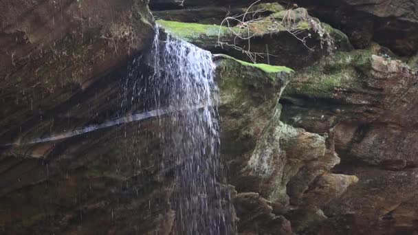 Primer Plano Del Borde Cascada — Vídeos de Stock