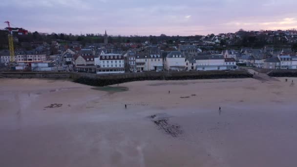 Aerial Shit Arromanches France — Αρχείο Βίντεο