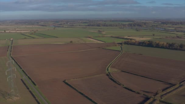 Slechts Een Deel Van Het Land Dat Het Cottam Solar — Stockvideo