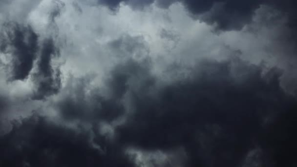 Pov Thunderstorm Clouds Lightning — Stock Video