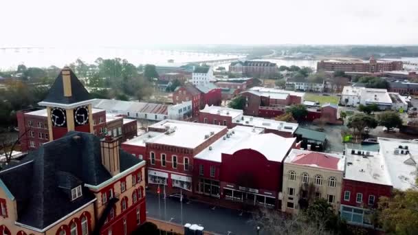 Исторические Здания Нью Берн Северная Каролина — стоковое видео