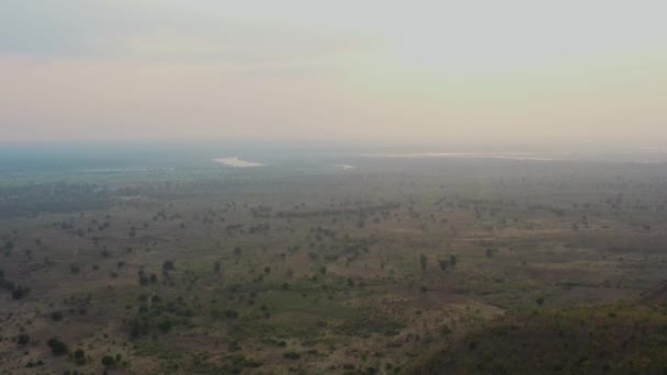 Drone Shot Egy Vad Táj Malawi Afrika — Stock videók