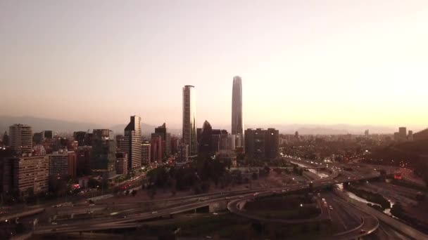 Santiago Udsigt Fra Himlen – Stock-video