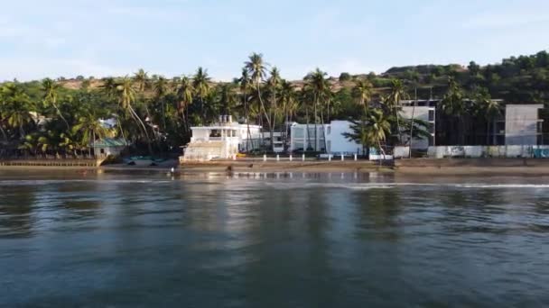 Playa Tranquila Mui Bay Vietnam Con Palmeras Resort — Vídeos de Stock