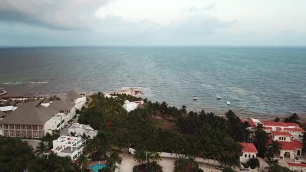 Seaside Resort Villas Quintana Roo Caribbean Coast Mexico Yucatan Peninsula — Vídeo de Stock