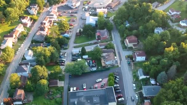 Příměstská Oblast Letecký Výhled Modrou Oblohou Letním Bridgeville Usa — Stock video
