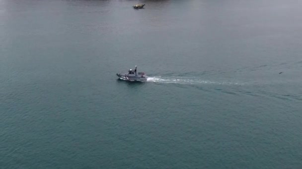 Offshore Patrouillevaartuig Van Peruaanse Kustwacht Aan Stille Oceaan Het District — Stockvideo