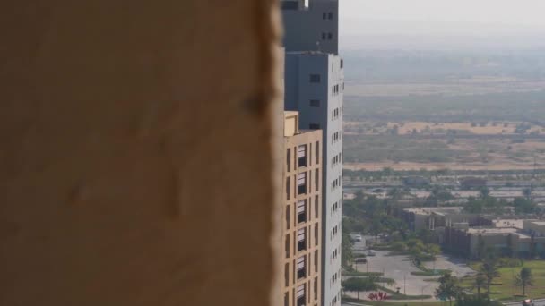 Откройте Стеной Высотных Квартир Городе Бахрия Карачи — стоковое видео