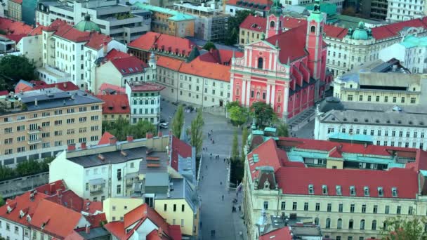 Staré Město Lublaň Timelaps — Stock video