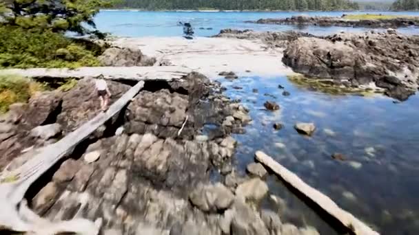 Вертоліт Морському Острові Океані — стокове відео