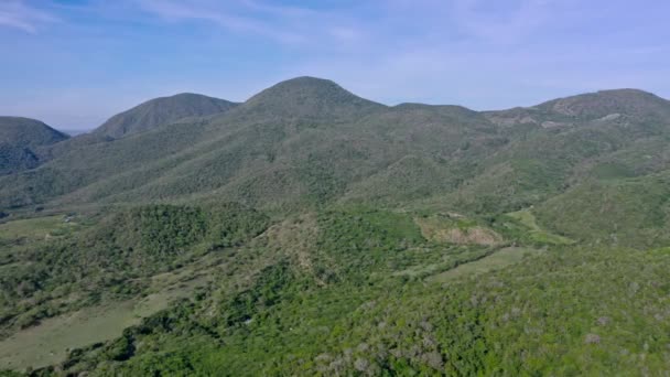 Berg Las Yayas Azua Dominikanska Republiken Flygfoto Panoramautsikt — Stockvideo