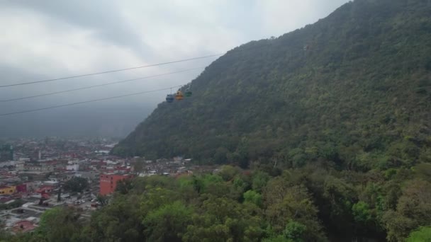 Drone Téléphérique Dans Ville Orizaba Mxico — Video