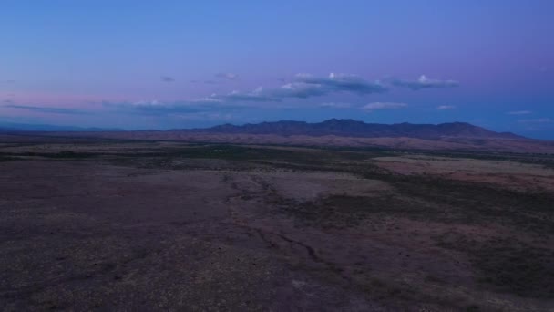 Sonoita Arizona Las Cienegas Nationalskyddsområde Skymningen Flygdrönare — Stockvideo