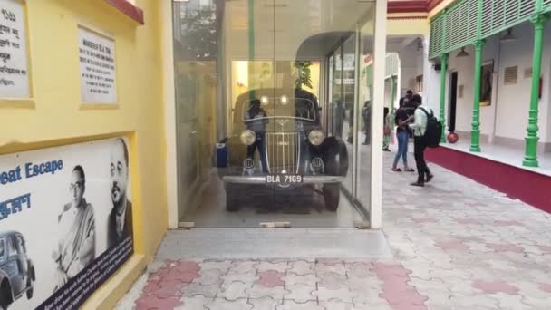 Netaji Bhavan Eski Arabasının Görüntüsü Kolkata Ngilizlerden Kaçıyordu — Stok video