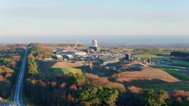 Anglo American Woodsmith Project Hauptmine Bei Sneaton North York Moors — Stockvideo