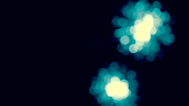 Schöne Farbige Bokeh Macht Galaxie Vielzahl Blaues Licht Kreis Die — Stockvideo