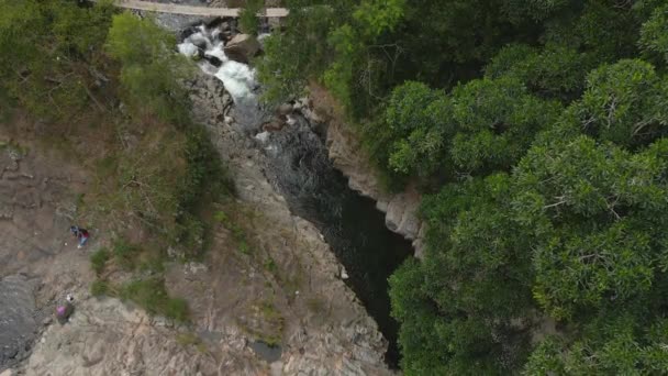 Uitzicht Vanuit Lucht Een Rivier Stromend Zoet Schoon Water Ecotoerisme — Stockvideo