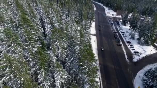 Bovengrondse Antenne Van Een Snelweg Die Leidt Naar Een Amerikaans — Stockvideo