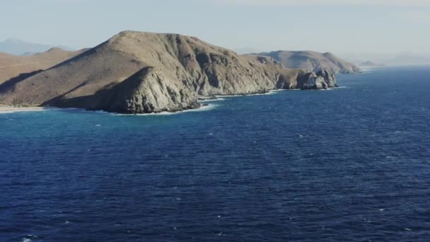 Drón Serpenyők Punta Lobos Baja California Sur Hullámain — Stock videók