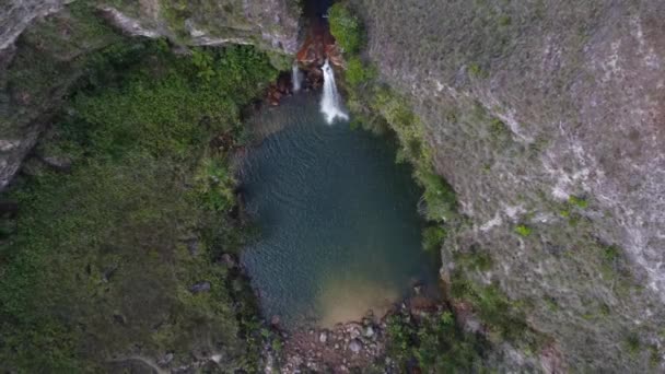 Letecký Snímek Místa Známého Jako Oasis Který Nachází Gran Sabana — Stock video