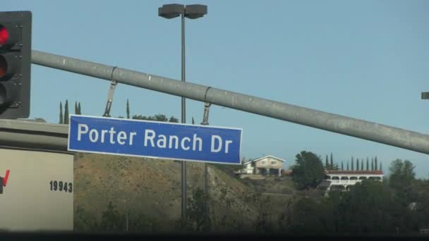 Porter Ranch Enhet Los Angeles — Stockvideo