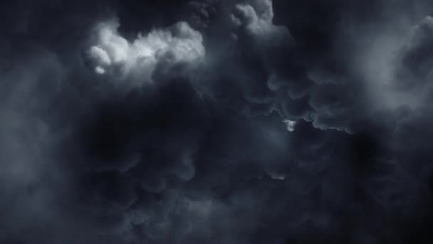 Tormenta Cumulonimbus Nubes Que Mueven Cielo — Vídeos de Stock