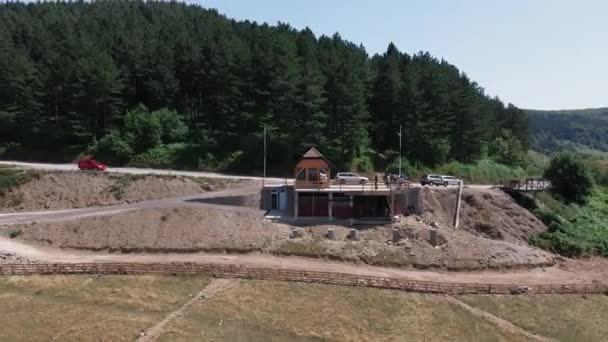 Повітряний Сонячний Ландшафт Боснія Герцеговина Починає Відлік Літніх Канікул — стокове відео