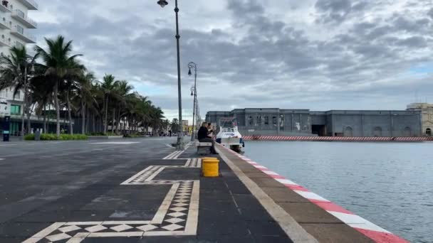 Sabah Veracruz Limanı Nda Vuruldu — Stok video