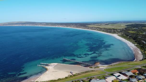 Coastline Della Bellissima Baia Emu Sulla Costa Nord Kangaroo Island — Video Stock