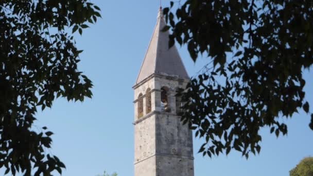 Torre Split Holy Arnir Estátua Gregory Nin — Vídeo de Stock