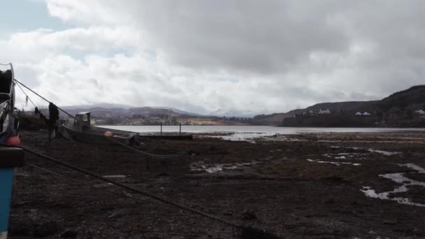 Portree Nin Banliyöleri Skye Adası Nın Kalbinde Küçük Bir Kasaba — Stok video