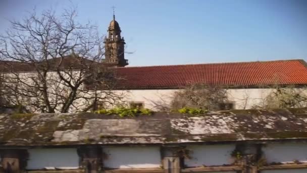 Iglesia Santo Domingo Bonaval Santiago Compostela — Vídeo de Stock